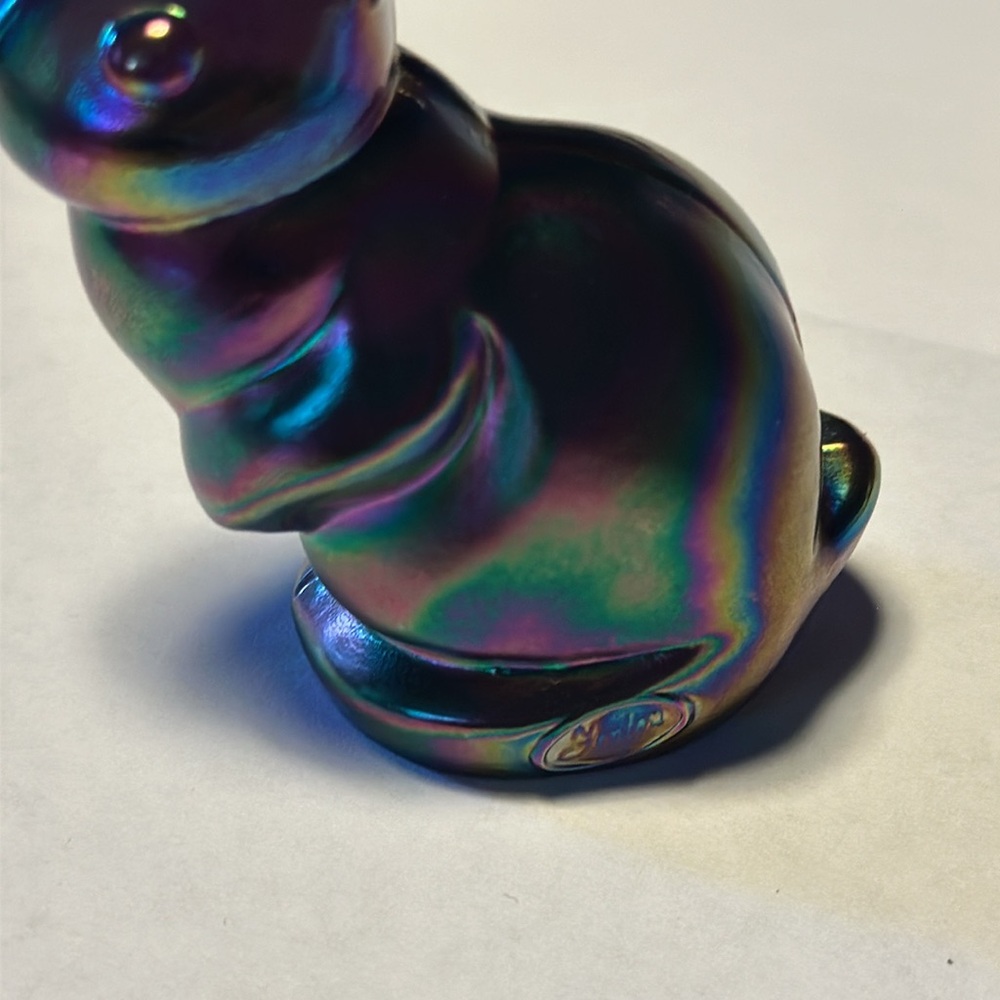 Fenton Glass Bunny Rabbit USA pre owned - Picture 7 of 11